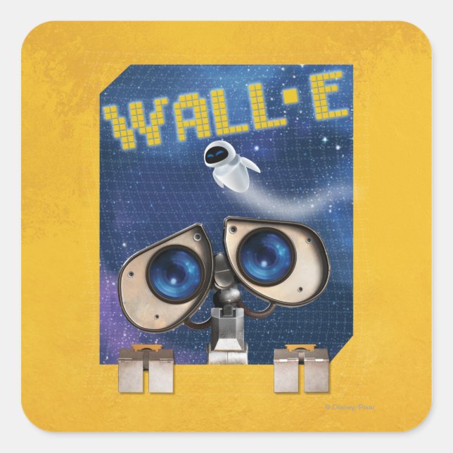 STICKER CARRÉ WALL-E 2 (Devant)