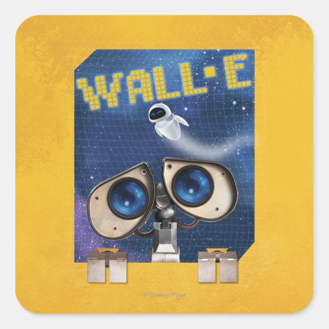 STICKER CARRÉ WALL-E 2 (Devant)