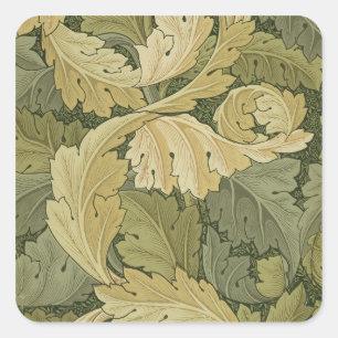 Sticker Carré Wallpaper design with Acanthus/Woodland colours, 1