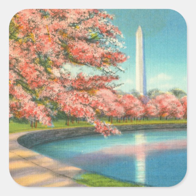 Sticker Carré Washington (Devant)
