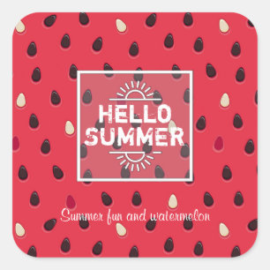 Sticker Carré Watermelon Pattern   Personalized