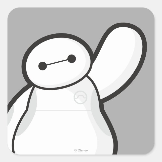 Sticker Carré Wave Baymax (Devant)