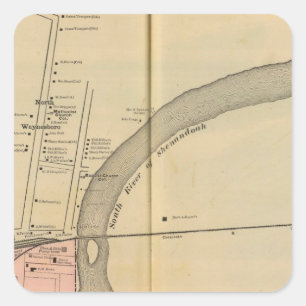 Sticker Carré Waynesboro, North Waynesboro, Waynesboro Junction