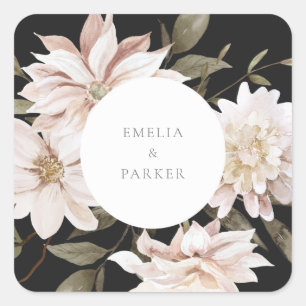 Sticker Carré Wild Florals