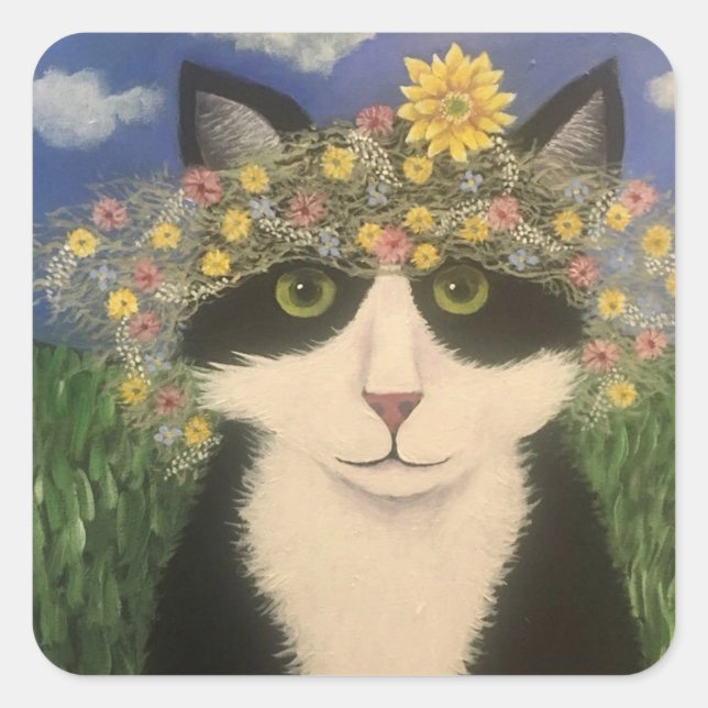 Sticker Carré Wildboy Wreath (Devant)