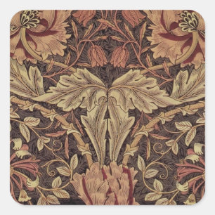 Sticker Carré William Morris Honeysuckle Classic English Art