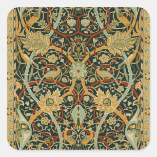 Sticker Carré William Morris Perse Art oriental de la moquette