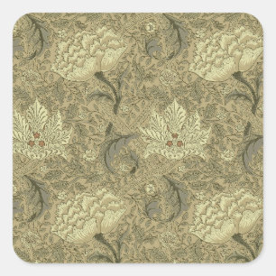 Sticker Carré William Morris Windrush Motif de fond d'écran