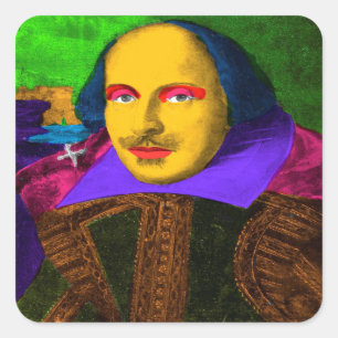 Sticker Carré William Shakespeare