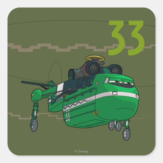 Sticker Carré Windlifter Caractère Art (Devant)