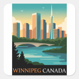 Sticker Carré Winnipeg Canada