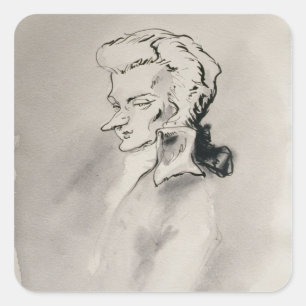 Sticker Carré Wolfgang Amadeus Mozart
