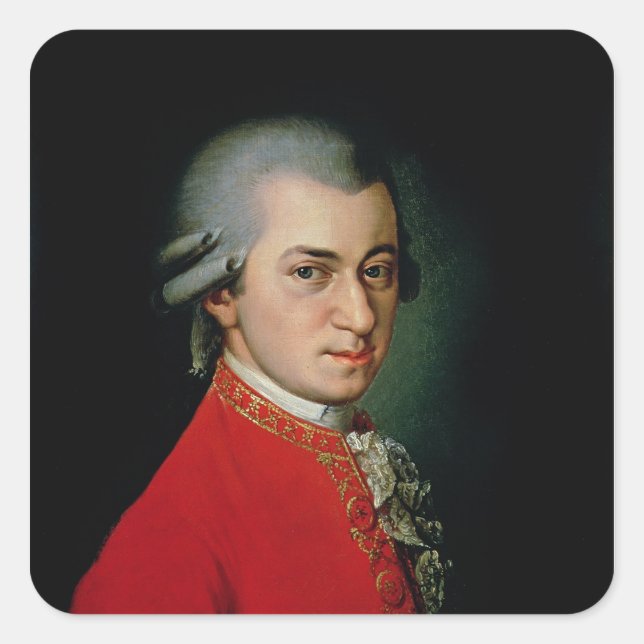 Sticker Carré Wolfgang Amadeus Mozart, 1818 (Devant)