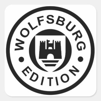 Sticker Carré Wolfsburg Edition (noir)
