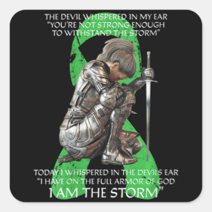 Sticker Carré Womens I Lymphome de Storm Non Hodgkins Christian