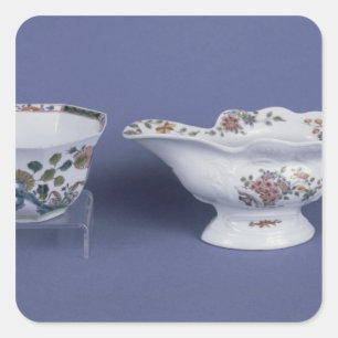 Sticker Carré Worcester ont formé le bateau de sauce ovale et