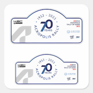 Sticker Carré WRC ACROPOLIS RALLY GREECE Automobile