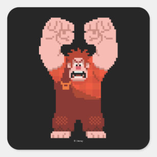 Sticker Carré Wreck-It Ralph : Une équipe de démolisseurs !