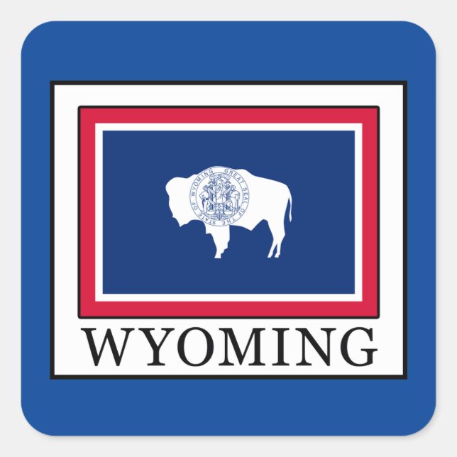Sticker Carré Wyoming (Devant)
