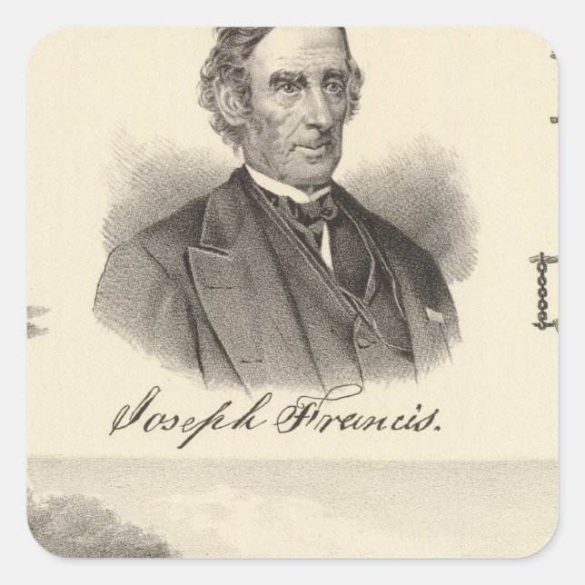 Sticker Carré yacht à vapeur en fer ondulé (Devant)