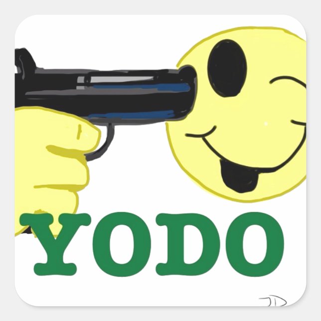 STICKER CARRÉ YODO (Devant)