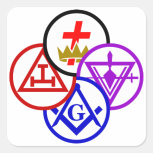 Sticker Carré York Rite Pinwheel