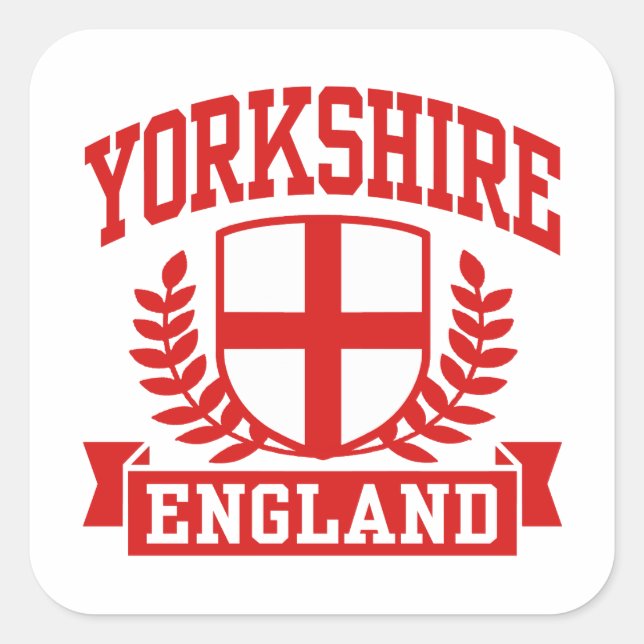 Sticker Carré Yorkshire Angleterre (Devant)