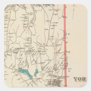 Sticker Carré Yorktown NY