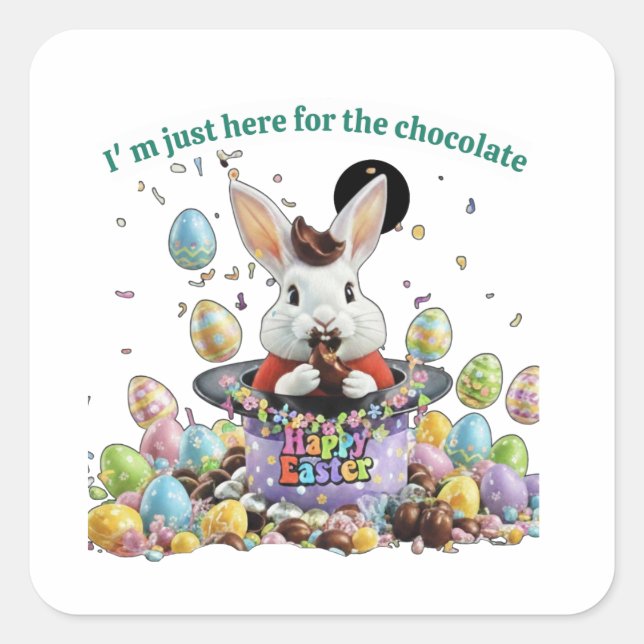 Sticker Carré Your Easter Basket need this  (Devant)
