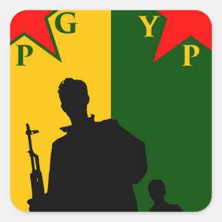 Sticker Carré ypg-ypj 2