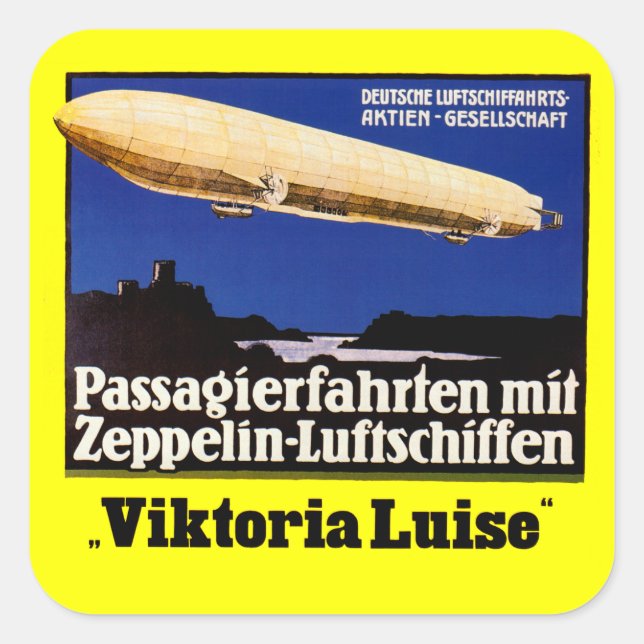 Sticker Carré Zeppelin Viktoria Luise (Devant)