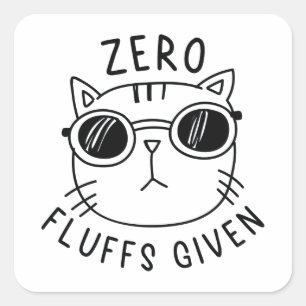 Sticker Carré Zéro Liquide Donné