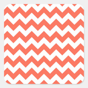 Sticker Carré Zigzag de tomate