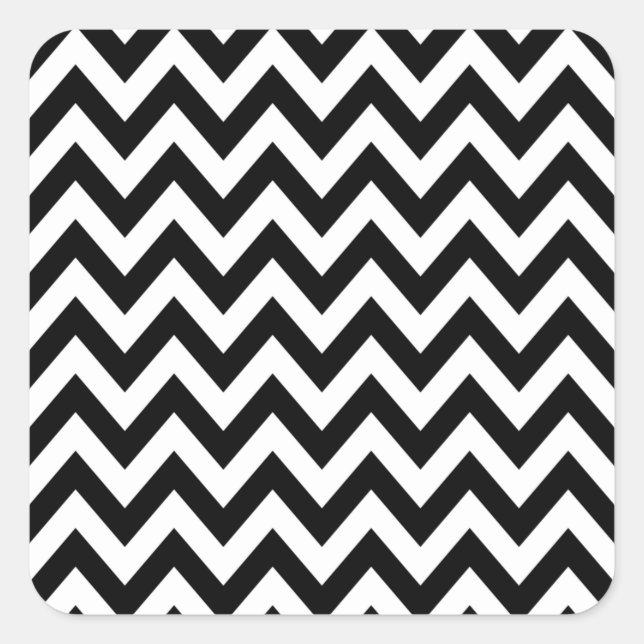 Sticker Carré Zigzag Pattern (Devant)