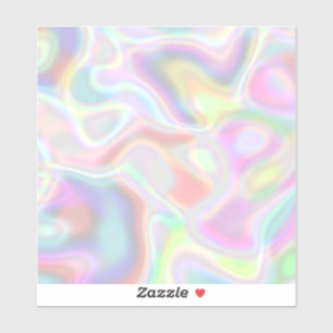 Sticker Carrelage Holographique Pastel Multicolor Pell et 