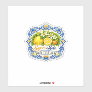 Sticker Carrelage Méditerranéen Citron – Art à l'aquarell
