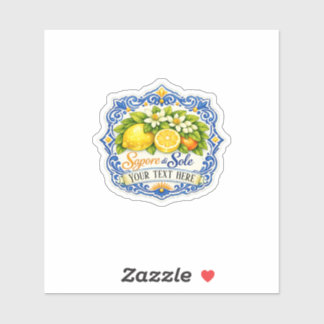 Sticker Carrelage Méditerranéen Citron – Art à l'aquarell