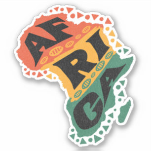 Sticker Carte Afrique