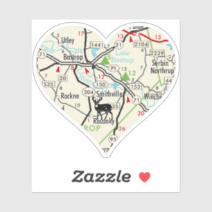 Sticker Carte Bastrop TX