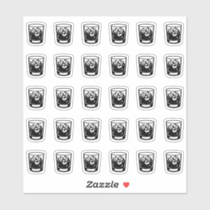 Sticker Carte de choix de boisson de bar de mariage alcool