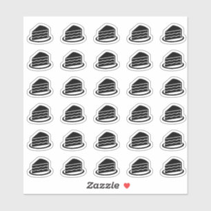 Sticker Carte de choix de menu de dessert de gâteau de mar