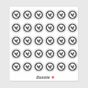 Sticker Carte de choix de repas de mariage sans noix Mini