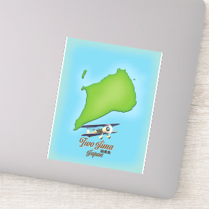 Sticker Carte de l'île Iwo Jima Japon