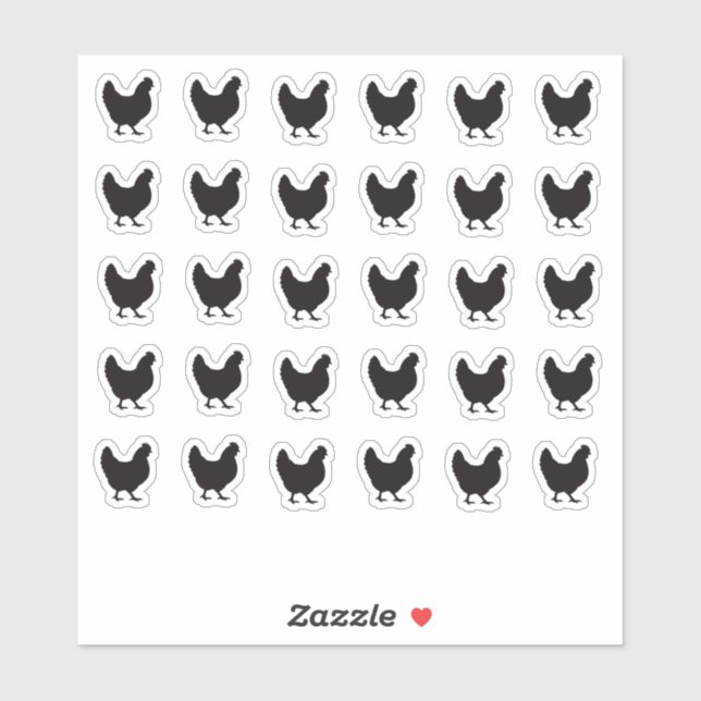 Sticker Carte de mariage pour le choix du menu (Feuille)