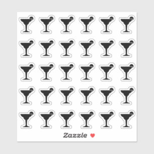 Sticker Carte de table de mariage Menu Bar Choix de boisso