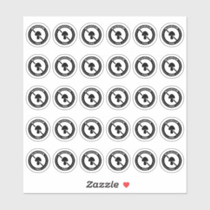 Sticker Carte de table de mariage sans champignon Mini all