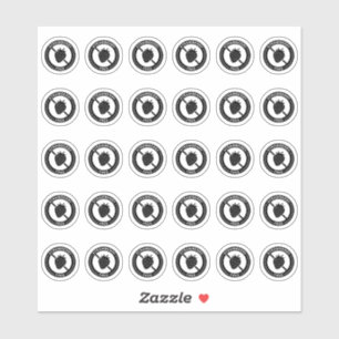 Sticker Carte de table de mariage sans fraise Allergie ali