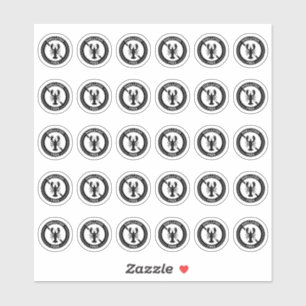 Sticker Carte de table de mariage sans fruits de mer Aller
