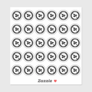 Sticker Carte de table de mariage sans lupin Mini allergie