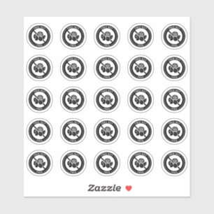 Sticker Carte de table de mariage sans noix Mini allergie 